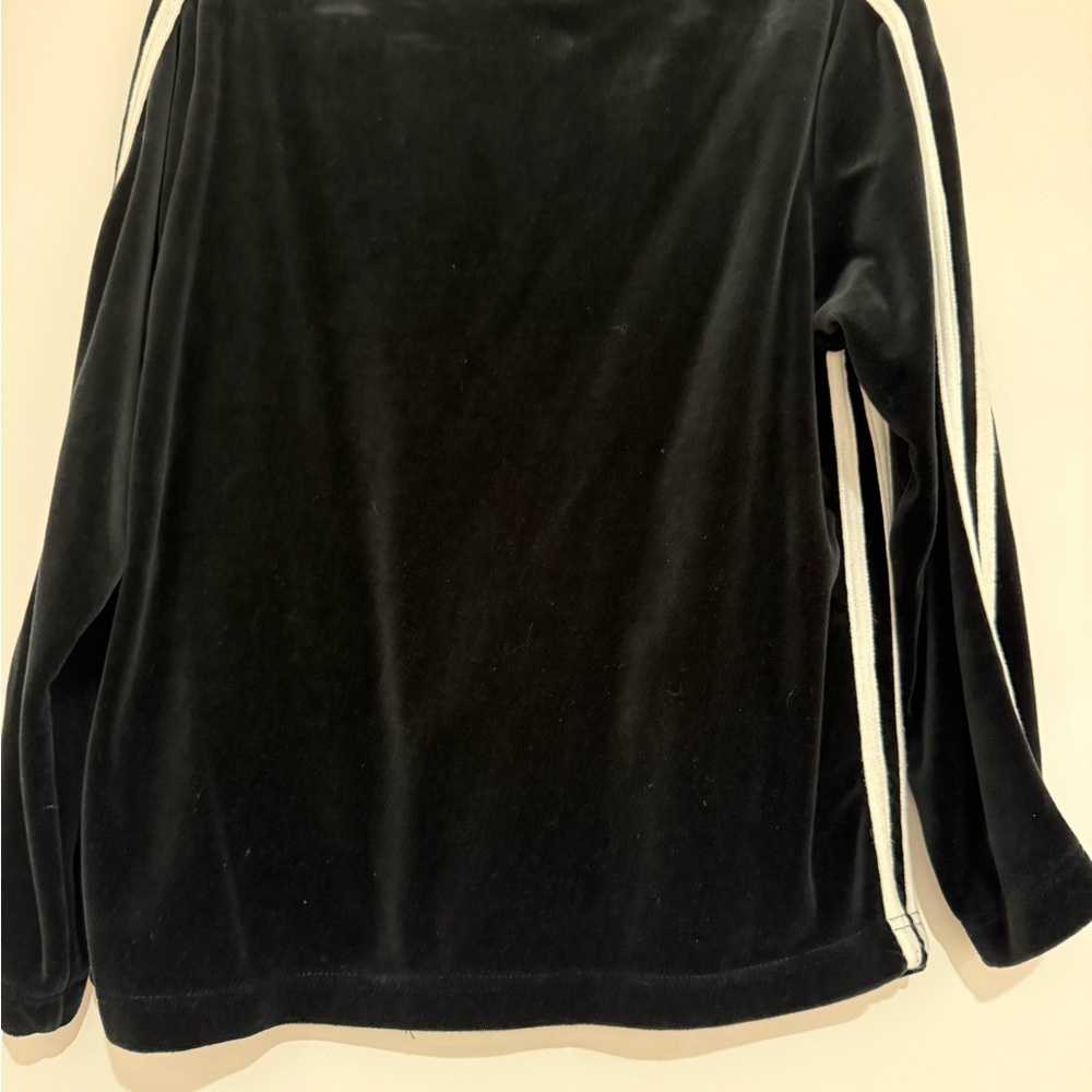 Boston Proper Woman’s Black Jacket with White Stripes